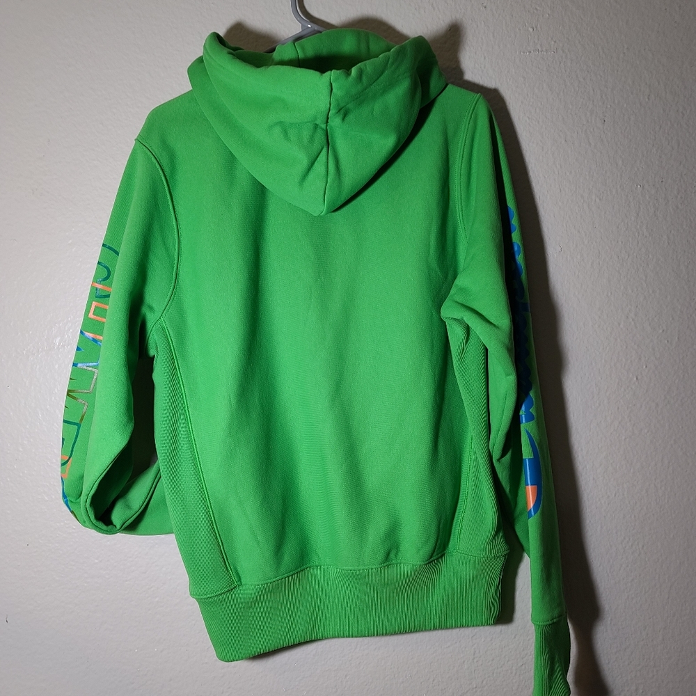 Champion Reverse weave green multicolor Hoodie NWT - Picture 3 of 7